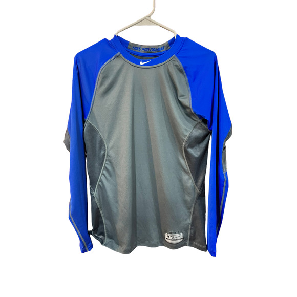 Nike Pro Combat Dri Fit Long Sleeve Workout Athletic Shirt Size M - Picture 1 of 5
